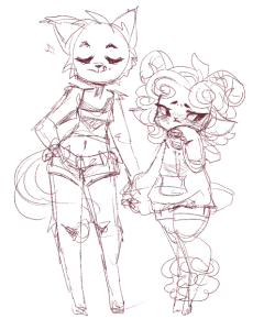 mskneesocks: wolf n sheep gfs hold hands