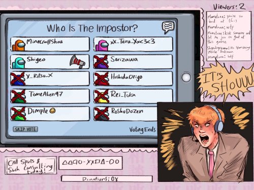 Reigen Plays Among Us On Stream