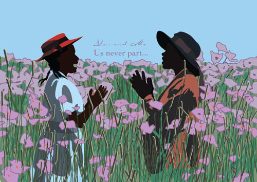 fyblackwomenart:The Color Purple by GNODpopsource: www.etsy.com/listing/572571281/the-color-purple-m