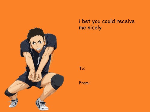 rei-matsuoka:you were promised with terrible haikyuu!! valentines and terrible haikyuu!! valentines 