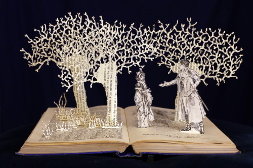 Will you do me the honour of reading that letter.Pride and Prejudice book sculpture.www.daysfalllike