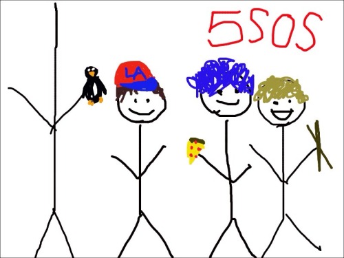 ashtonperfectirwin:  vintagehemmo:  Here’s my drawing of 5sos  THIS IS SO ACCURATE OMG 