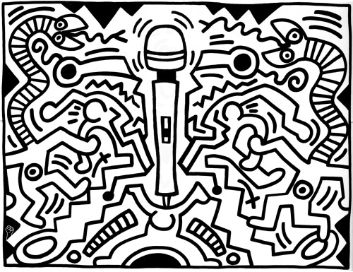 Untitled (Hitachi) by Keith Haring.