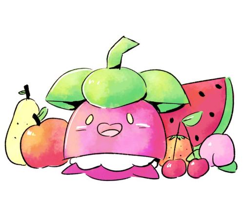cherryberrylemon:  I saw this fruitmon and it was love at first sight <3 Commissions 