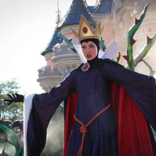 For one month a year The Evil Queen is allowed to show her Dark Magic in the park. #halloweenseason 