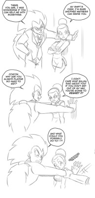 I got a lot of requests to draw more Club AU and I know I should be doing a million other things, but I wanted to draw this strip for a while now. I remember there were questions about Raditz and Goku and if they were still brothers in this world. The