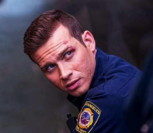 Oliver Stark as Evan “Buck” Buckley in 9-1-1 on Fox