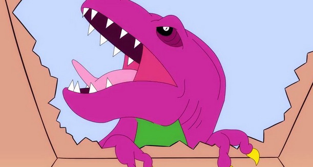 dorkly:  Scientifically-Accurate Barney the Dinosaur Would Be Terrifying[By ADHD]Sure,