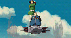  All Time Favorite Movies: Howl’s Moving Castle (2004) dir. Hayao Miyazaki “Sorry, I’ve had enough of running away, Sophie. Now I’ve got something I want to protect. It’s you.”   Hermoso!
