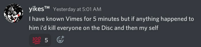 Image ID: Screenshot of a Discord message from OP that reads: