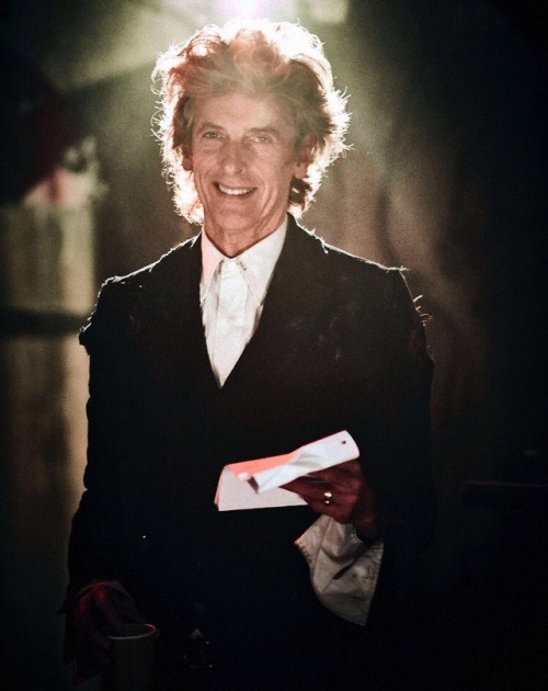 mizhenka:Peter Capaldi’s last days on set, from the digital edition of the Christmas Radio Tim