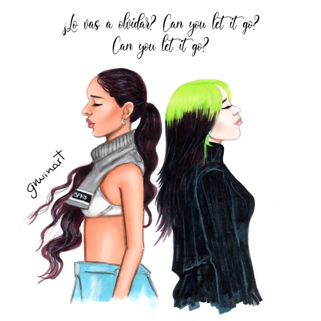 Gnuinart — Billie Eilish, Rosalía - Lo Vas A Olvidar 🖤💚✨ by...