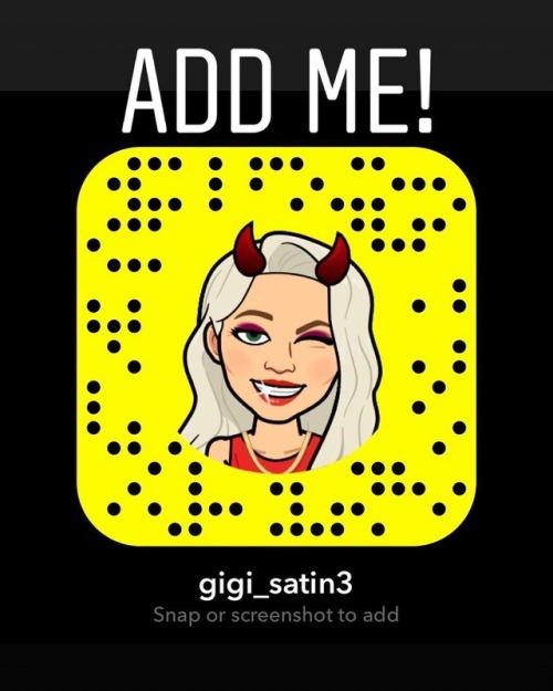 For lots of additional free content, please add me on my Snapchat account - gigi_satin3 #snapme #add