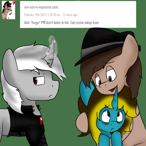 asksweetdisaster:Storm: I guess I’ll put her to bed?Sweet: Zzzzz…  x3 Aww~