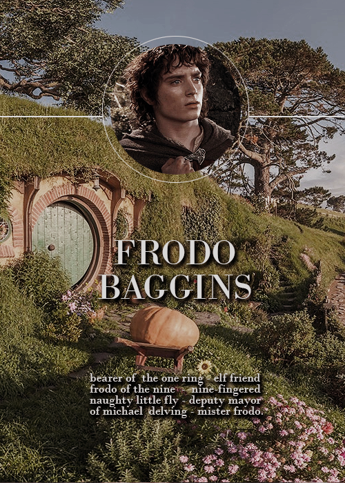 braystudios: @frodocore said: do an edit for my sweet dear hobbit frodo baggins. come now, ride with