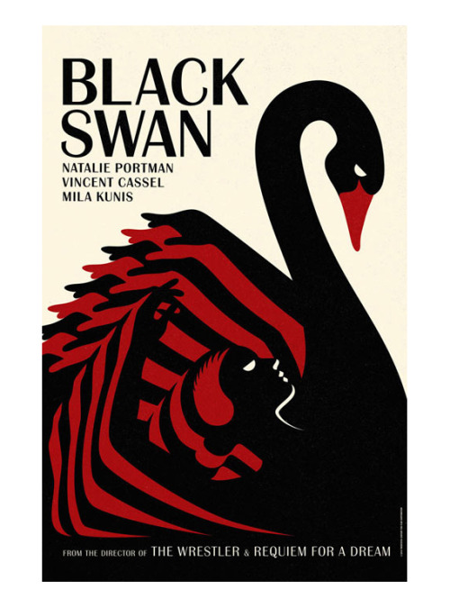LaBoca, poster design for Black Swan, 2011. London. For 20th Century Fox. 