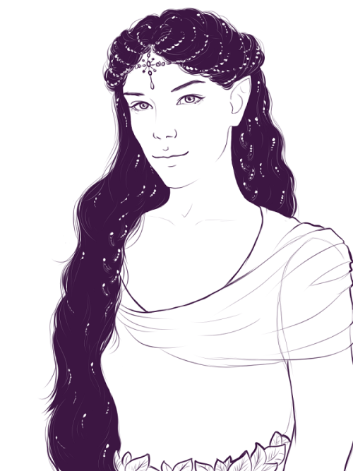 snuskens: “Young she was and yet not so. The braids of her dark hair were touched by no frost;