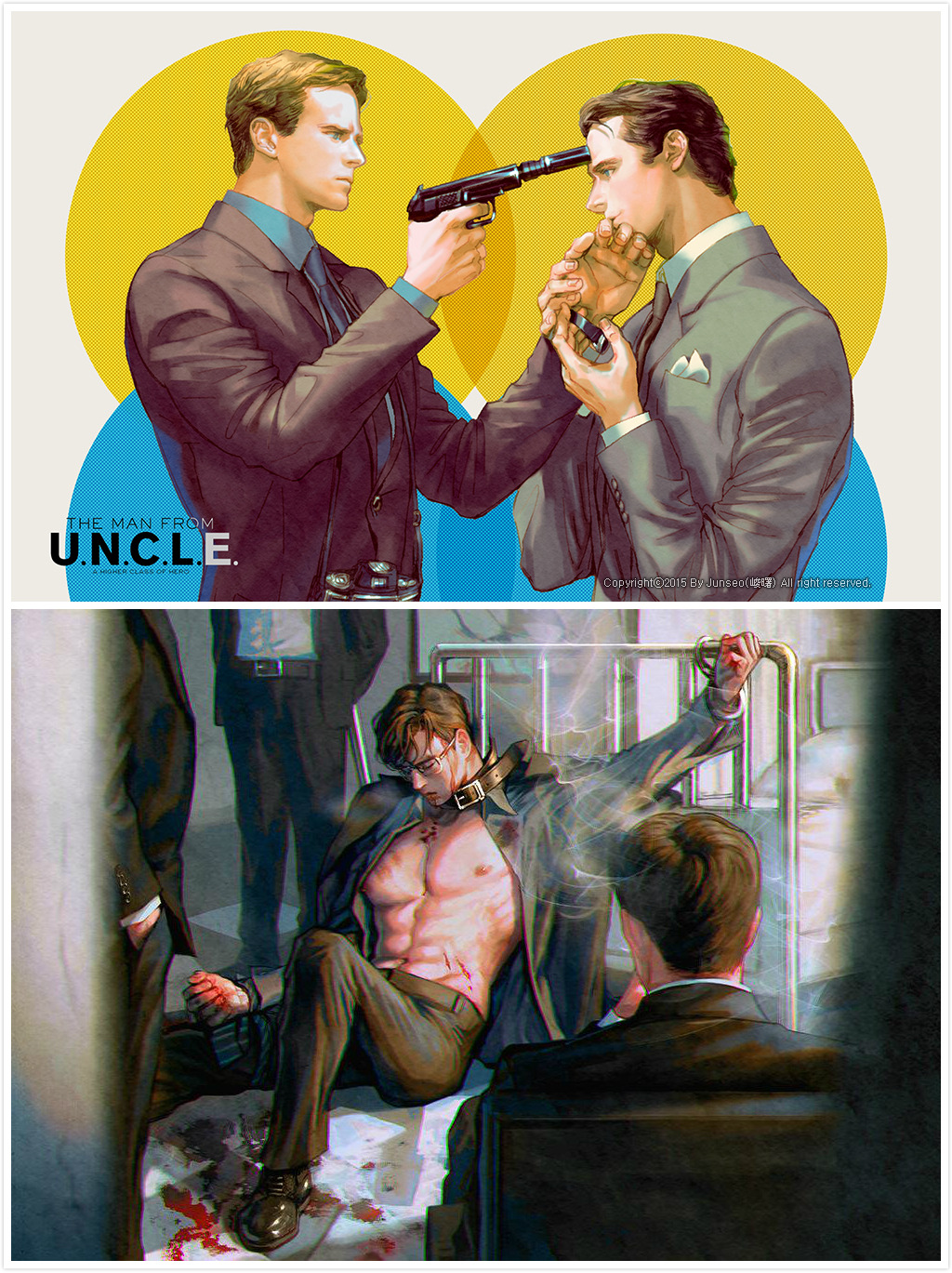 artoffreddieniem-blog:  【The Man From U.N.C.L.E.】欣赏一组在推特上的韩国大大