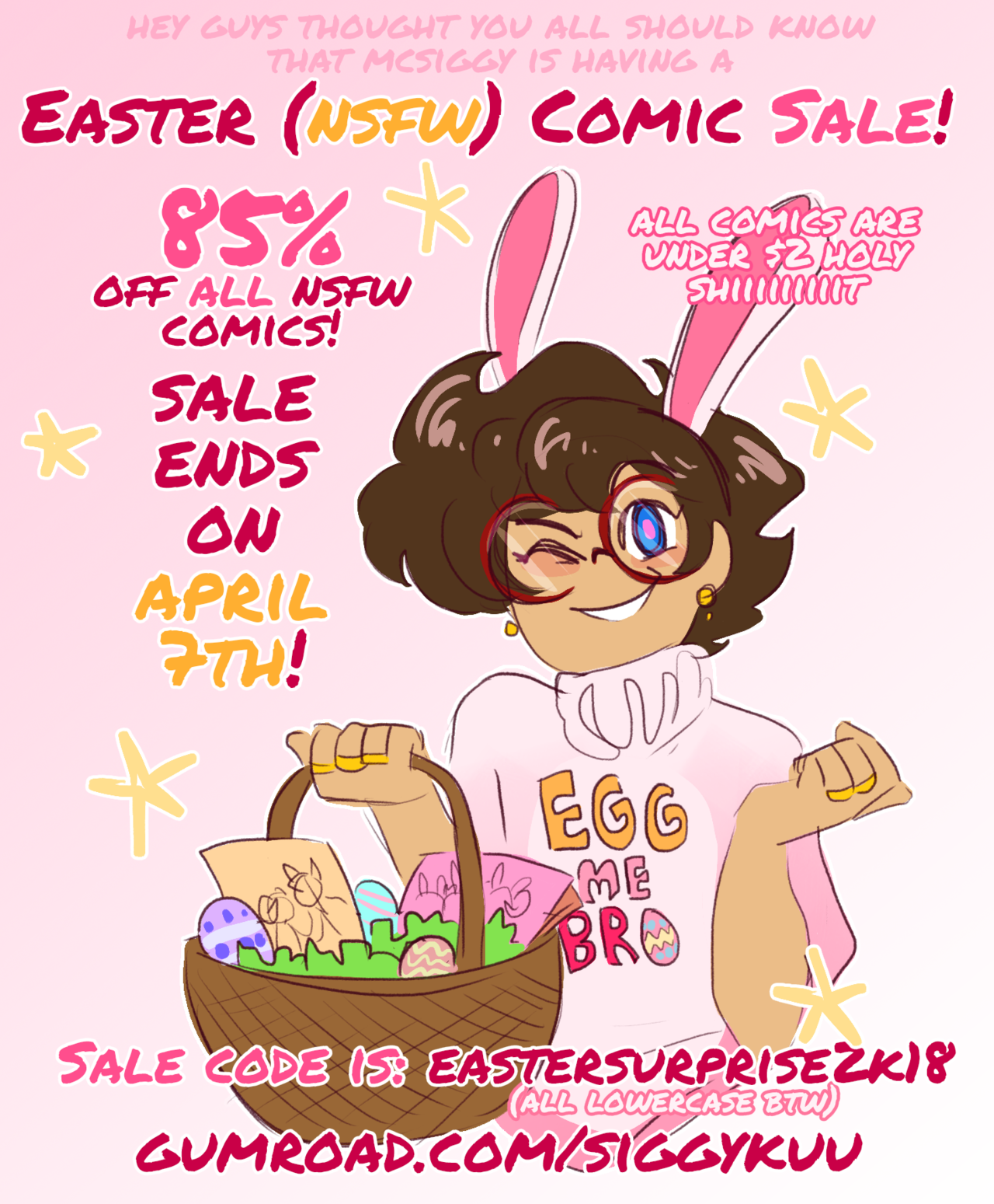 mcsiggy: Heeey guys! surprise Comic sale!! all 85% off!! uvu The Place to buy my