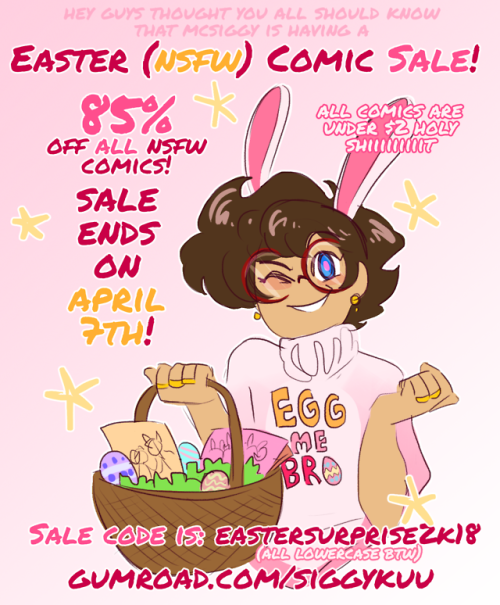 XXX mcsiggy: Heeey guys! surprise Comic sale!! photo