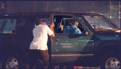 bighaz:  Biggie’s Suburban after the drive by shooting, March 9th 1997. RIP 