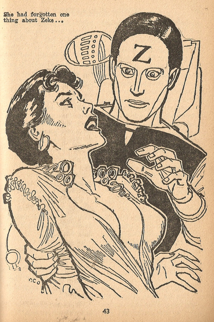 Illustration by &lsquo;Emsh&rsquo; (Ed Emshwiller) for Basil Wells&rsquo;