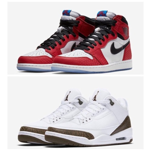 sneakerfilescom: Air Jordan 3 ‘Mocha’ or Air Jordan 1 Retro High OG ‘Origin Story&