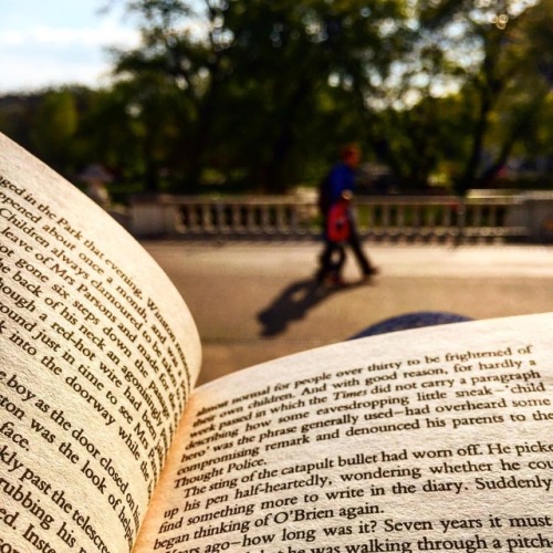 Was #reading at the #burggarten in #vienna a few days ago also, I’m once again trying to post 