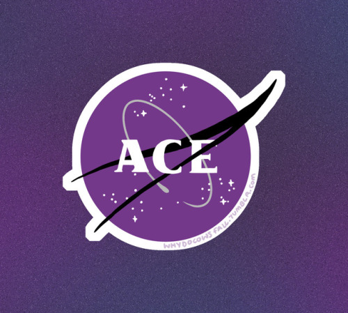 whydocowsfallart:My fellow space-loving asexuals! I wanted some cool ace stuff so I made a logo for 