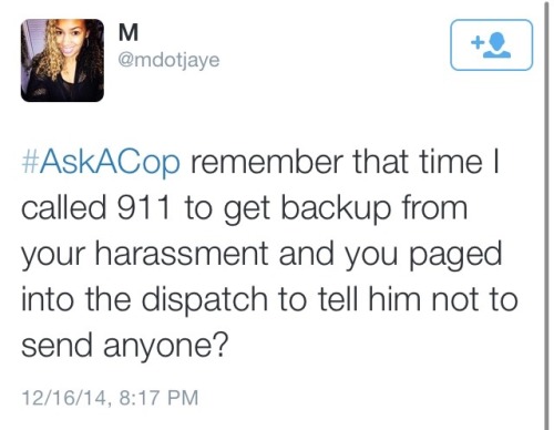 onlyblackgirl:1-ofthecoolkidz:krxs10:damn CNN tried to get #AskACop trending but it backfired comple