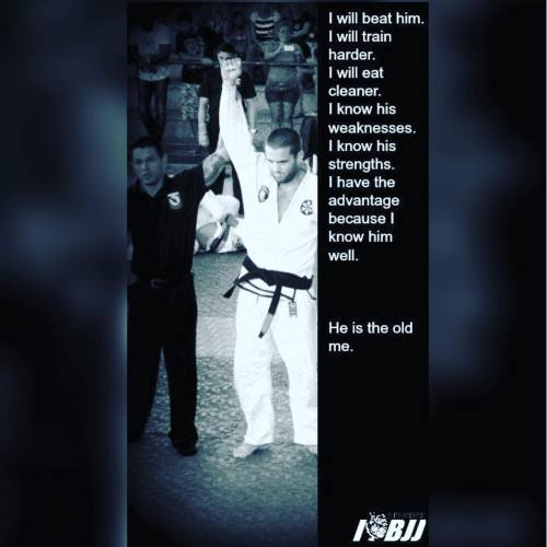 whitebeltbrazilianjiujitsu: Are you going to defeat the old you in the new year? #2016 #bjj #bjjmeme