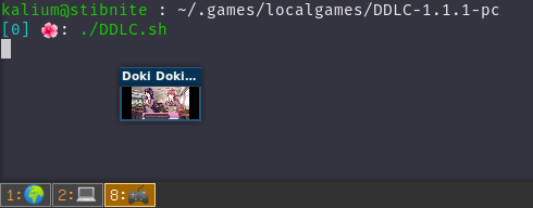 andmaybegayer:Fun Bug: If I try and window Doki Doki Literature Club under i3 it shrinks down to a h