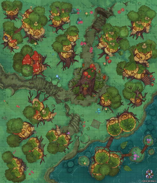 Hey everyone!I&rsquo;ve a new village battle map for you, this one is a gnome village that you c