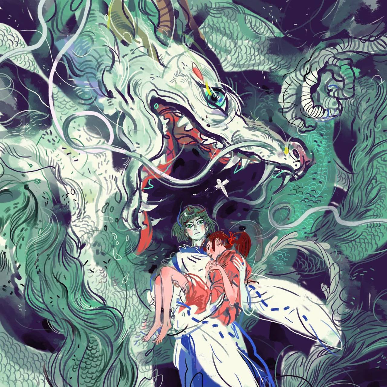 Spirited Away (Part 1) - Fan art by

Julia Tveritina