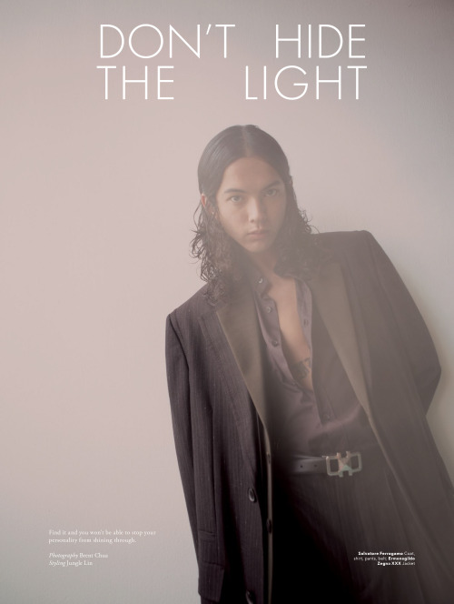men’s folio malaysia, editorialdon’t hide the lightfeaturing RYU AGUILAR @ next, and THEO FORD @ img
