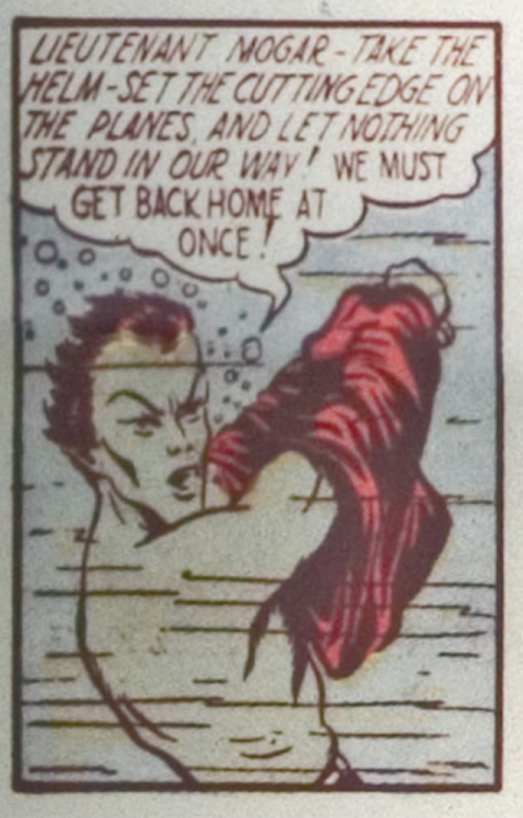 After rescuing neutral freight-ships, Namor’s favorite pastime in the early golden age was disrobing