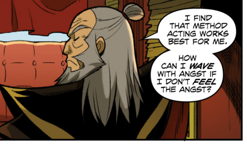 timeofdeathnote:Iroh impersonating Zuko is officially my favorite thing ever 