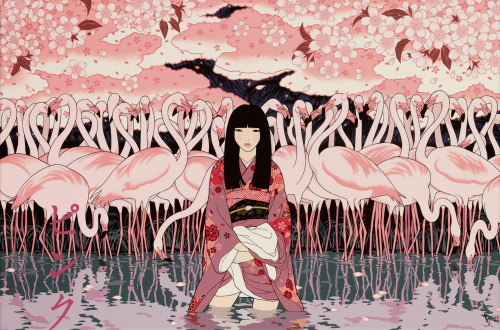 Yumiko Kayukawa, きつねまつり/KITSUNE MATSURI (2013), ピンク/PINKU (2011)Pop artist Yumiko Kayukawa combines 