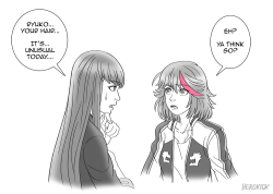 herokick:One day, Ryuko’s hair follows