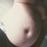 greedycub:Actually cannot believe how big I am now. Up to 205 and looking fat as hell.