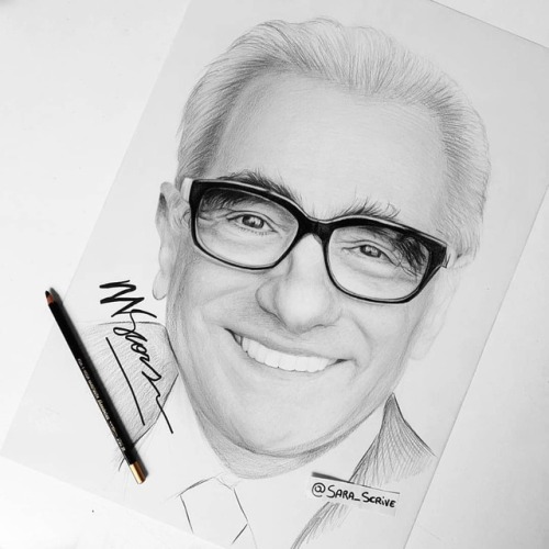 I&rsquo;m so happy to share with you this signed portrait of #MartinScorsese I had the chance to
