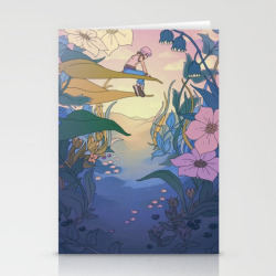 sekajiku:  added a few options to my shop like cards, notebooks, phone skin/case!https://society6.com/sekajiku