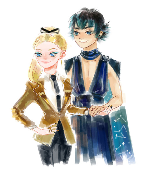 toxic-daisy-valery: at the fashion show…well or some kind of event. although Luka is not a mo