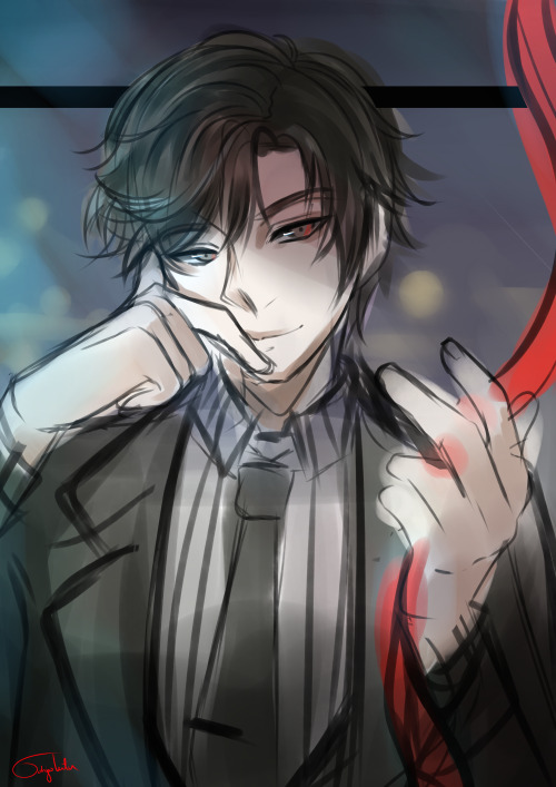 ichigotutu: Jumin Han from Mystic Messenger - WIP  “I want to own you completely, just th