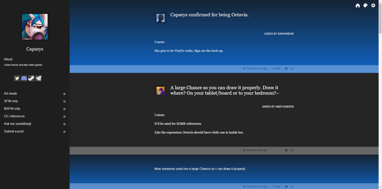 Aah, my tumblr looks a bit less shit nowMostly thanks to @biepbot who helped me modify
