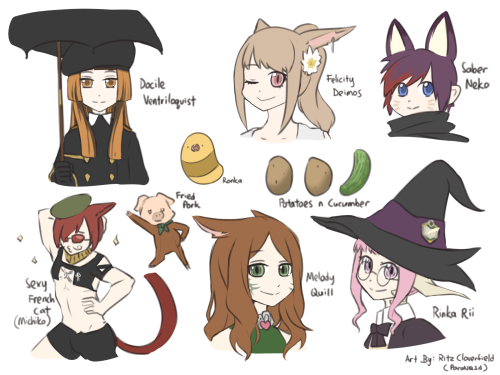  FFXIV Art Farm events, thank you @RinkaRii_FF14 for hosting! 