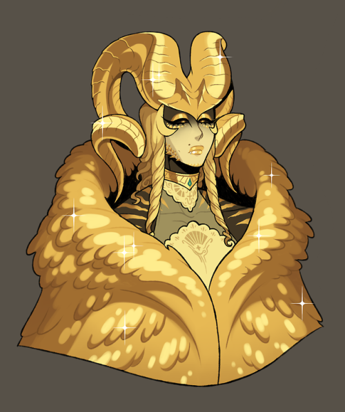 Kulve Taroth GijinkaShe’s the queen of an earthen kingdom and lives in her golden castle underground