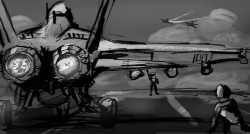 some doodles using Adobe Fresco #art #drawing #military #conceptart #storytelling #jet #fighter #com