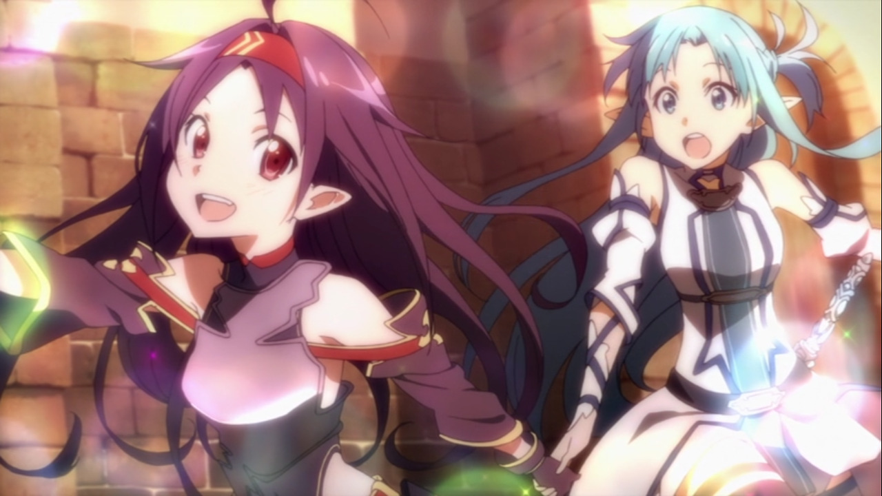 asunasweets:  Yuuki &amp; Asuna ♥ (ﾉ◕ヮ◕)ﾉ*:･ﾟ✧ 