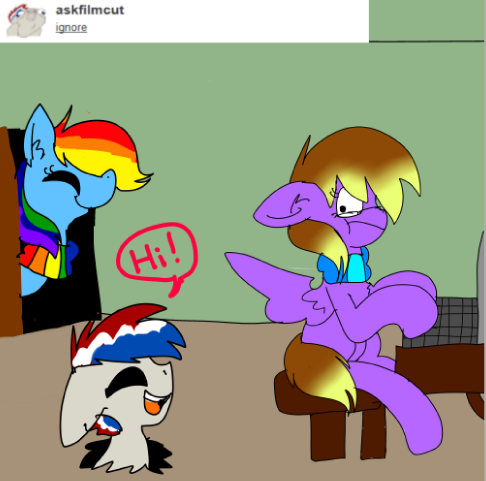 doodleanswers:  Thank you so much for following Just-Ask-Rainbow-Dash,AskFilmCut, and Ask-Cadence! ;u;  Scarfs! xD